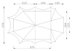 Esvo Pyramide Tent Bedouin 280 13 Esvo Pyramide Tent Bedouin 280 -Camping Gasstel Winkel Bedouin280
