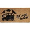 Deurmat Kokos Lets Go Travel 25X50 CM 2 Deurmat Kokos Lets Go Travel 25X50 CM -Camping Gasstel Winkel Deurmat Kokos Lets Go Travel 25X50CM