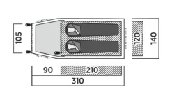 Easy Camp Tent Hemsedal 2 -Camping Gasstel Winkel Easy Camp Hemsedal 2 3