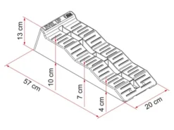 Fiamma Level Up - Grey 2 Stuks -Camping Gasstel Winkel Fiamma Level Up Grey 3