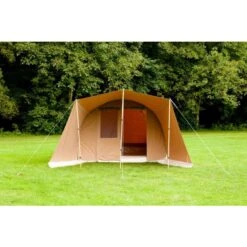 Karsten Tunneltent 2800 - Beige -Camping Gasstel Winkel Karsten tunneltent 2800 beige voorkant