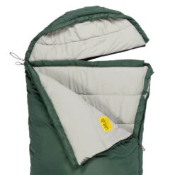 Nomad Slaapzak Aztec Premium Comfort - Groen -Camping Gasstel Winkel Nomad Deken Slaapzak Aztec Premium Comfort bovenkant rits