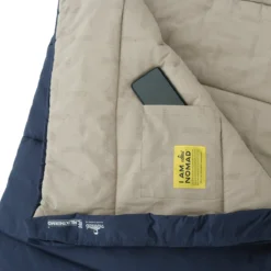 Nomad Slaapzak Blazer Classic'78 Organic -Camping Gasstel Winkel Nomad Slaapzak Blazer Classic 78 Organic Dark Navy Detail