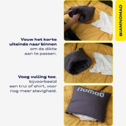 Nomad Wollip Reiskussen -Camping Gasstel Winkel Nomad Wollip Reiskussen Dark Steel 5