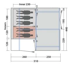 Outwell Tent Virginia 5 Air TC -Camping Gasstel Winkel Outwell Tent Virginia 5 Air TC 9