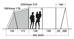 Outwell Tunneltent Denver 6 -Camping Gasstel Winkel Outwell Tunneltent Denver 6 10