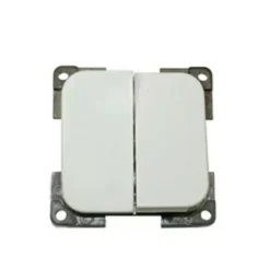 Presto Wipschakelaar Dubbel Inbouw Wit