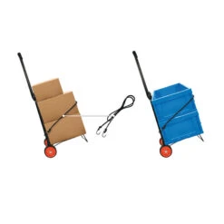 ProPlus Transport Trolley Inklapbaar Met Elastisch Koord 30Kg -Camping Gasstel Winkel Transporttrolleyinklapbaarmetelastischkoord30kg voorbeeld