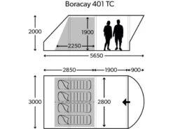Dometic Tent Boracay FTC 401 TC -Camping Gasstel Winkel dometic boracay ftc401 plattegrond ecommerce 7e39