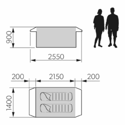 Dometic Pico FTC 2X2 TC 9 Dometic Pico FTC 2X2 TC -Camping Gasstel Winkel dometic pico ftc vloerplan
