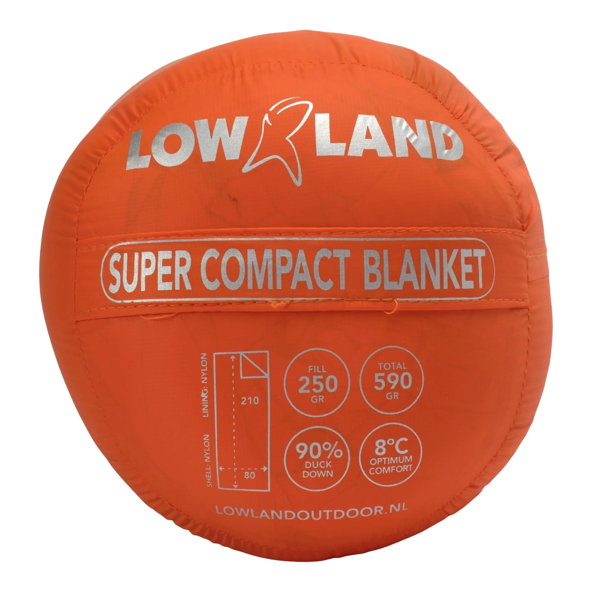 Lowland Slaapzak Super Compact Blanket - Orange 6 Lowland Slaapzak Super Compact Blanket - Orange - Afbeelding 4