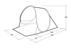 Outwell Eastbourne Beach Shelter -Camping Gasstel Winkel outwell beach shelter eastbourne 9