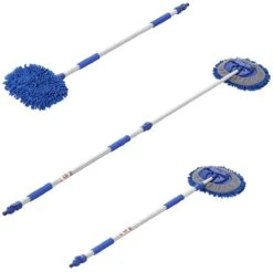 PROPLUS Wasborstel Chenille Telescopische Steel 1,65 Meter Blw -Camping Gasstel Winkel proplus wasborstel 165 cm verstelbaar 3